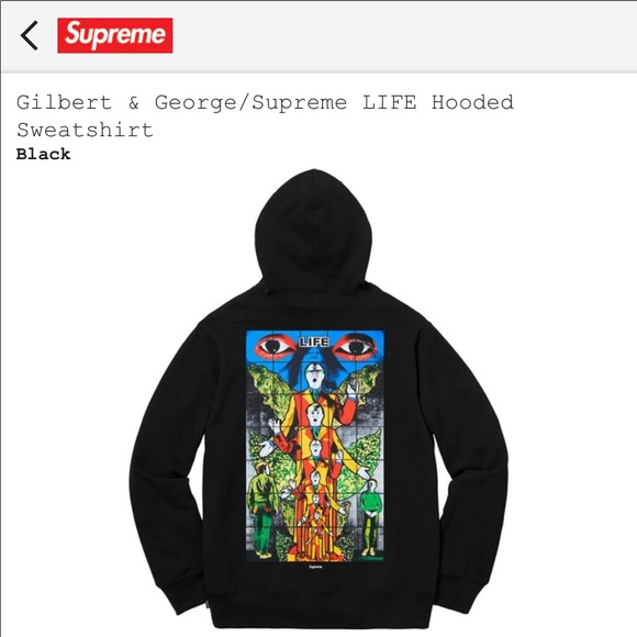 Supreme Gilbert and George Life Sweatshirt - Picture 3 of 3